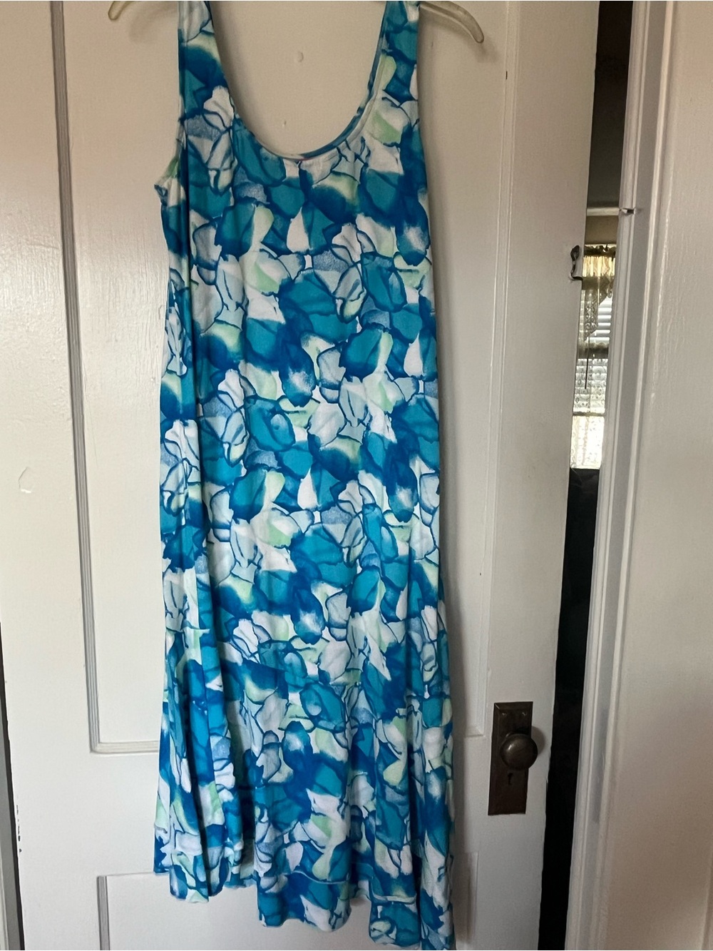 fresh produce Turquoise and Aqua Floral maxi dress